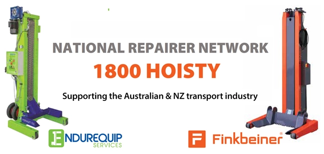National Repairer Network Supporting the Australian & New Zealand transport industry servicing heavy vehicle hoist.