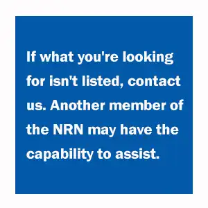 If what you're looking for isn't listed, contact National Repairer Network. Another member of NRN may be able to help.